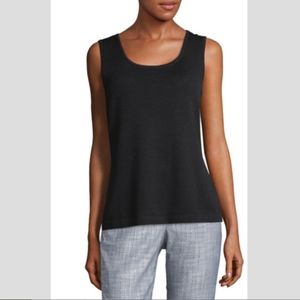 St John classic knit black shell top